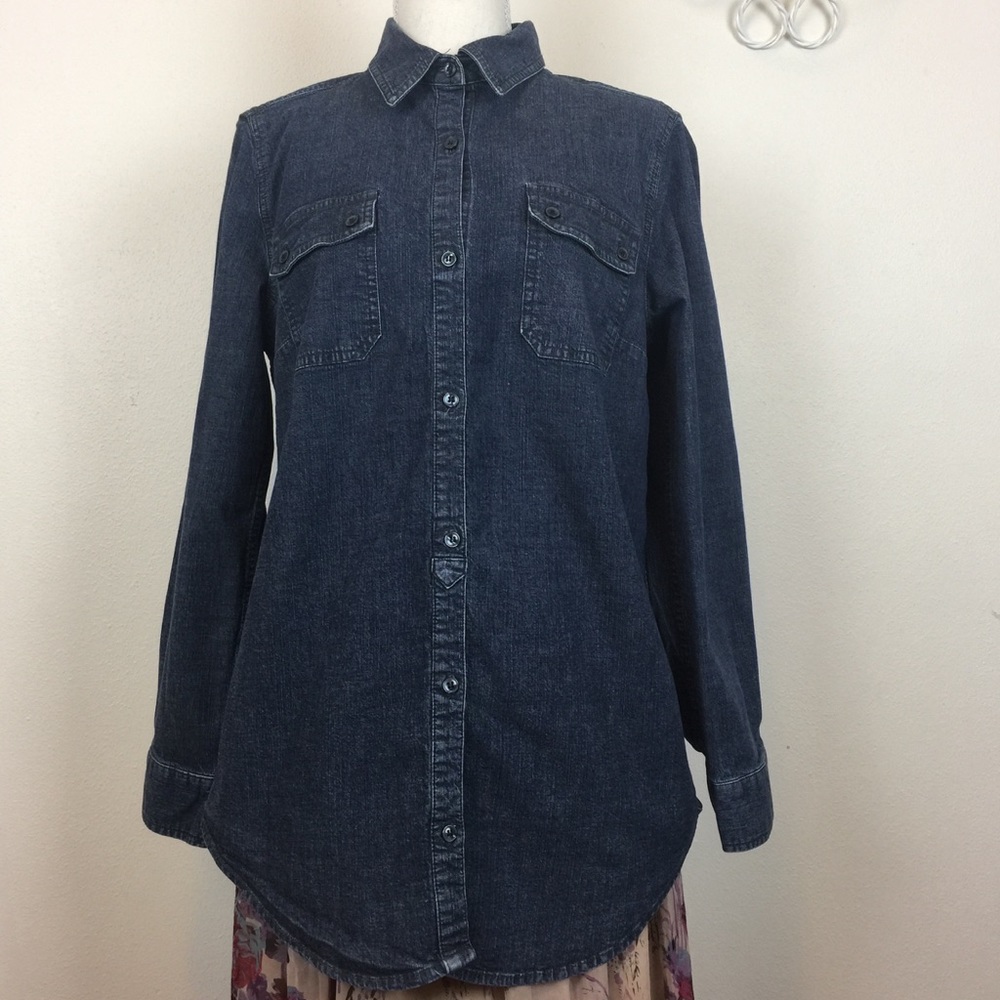 Liz Claiborne button down shirt long sleeve Size M